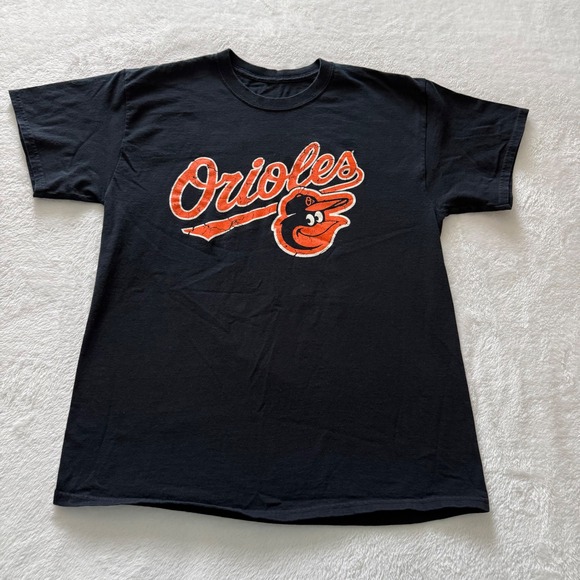 Other - Baltimore Orioles Baseball USA Flag Graphic T Shirt Men Black Short Sleeve Large